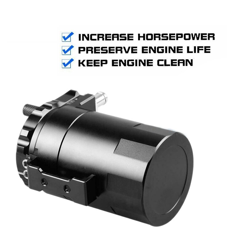 Olie opvangbak kit reservoir tank motor zwart gepolijst afgeschuind universeel aluminium