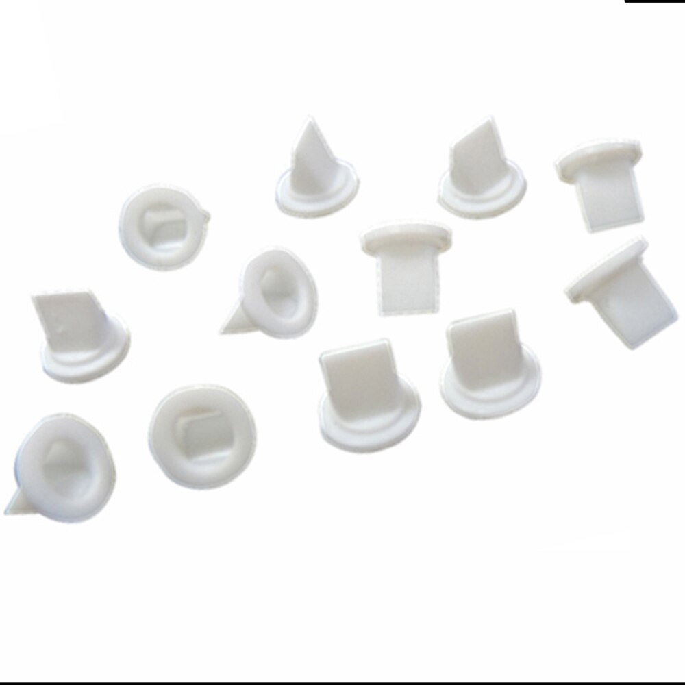 10 pieces White Silicone Duckbill Valve One-way Check Valve 7.45 * 4.2 * 6.68 MM for Liquid and Gas Backflow Prevent