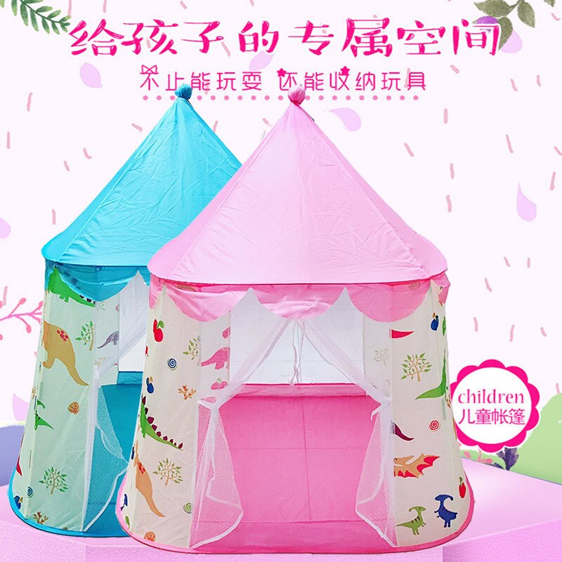 Umweltschutz Indische Dinosaurier Quaddel Schloss drinnen Prinzessin Spielzeug Spiel Haus freundlicher Baby Zelt Zelt für freundlicher