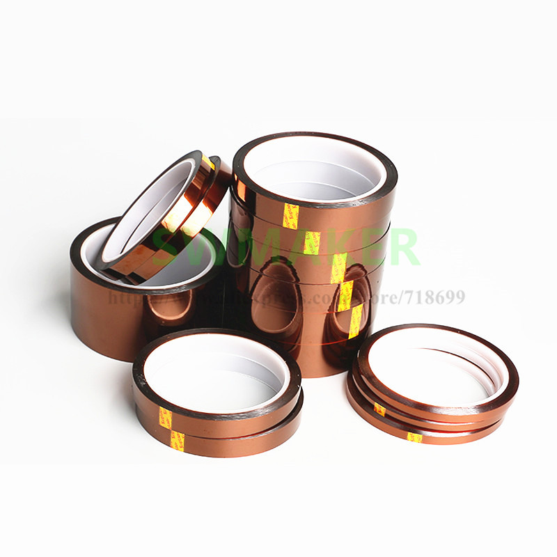 SWMAKER 33m Various sizes Kepton 3D Tape High Temperature BGA Heat Resistant Polyimide Reprap 3D Printers