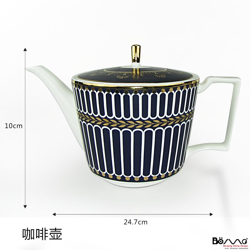 Striped high-grade dishes tableware neoclassical Phnom Penh Western Dish Set Ceramic steak flat plate household dish