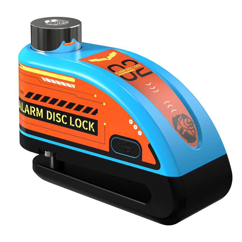 Motorrad Alarm Scheibenbremse Schloss Sicherheit Motor- Rad Rabatt Vorhängeschloss Wasserdicht 110dB Laut Anti-Diebstahl Alarm ein Motocicle: Elfenbein