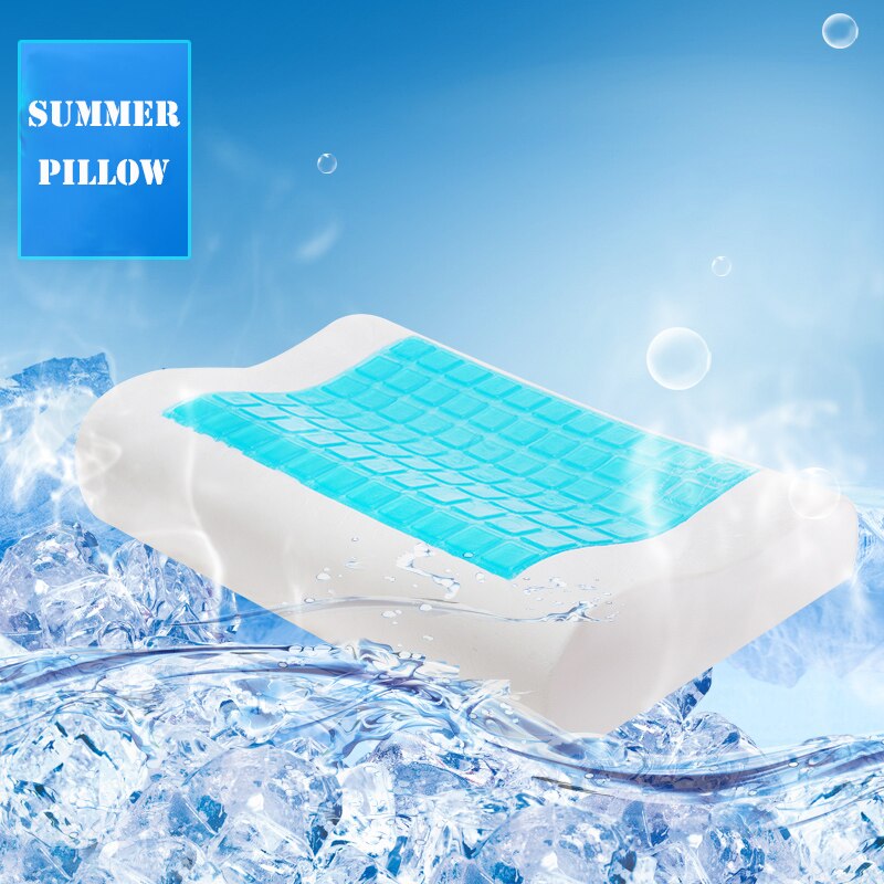 Hoiime pute sommer kjølende gel memory foam pute komfort ortopedisk nakkepute med vaskbart putevar