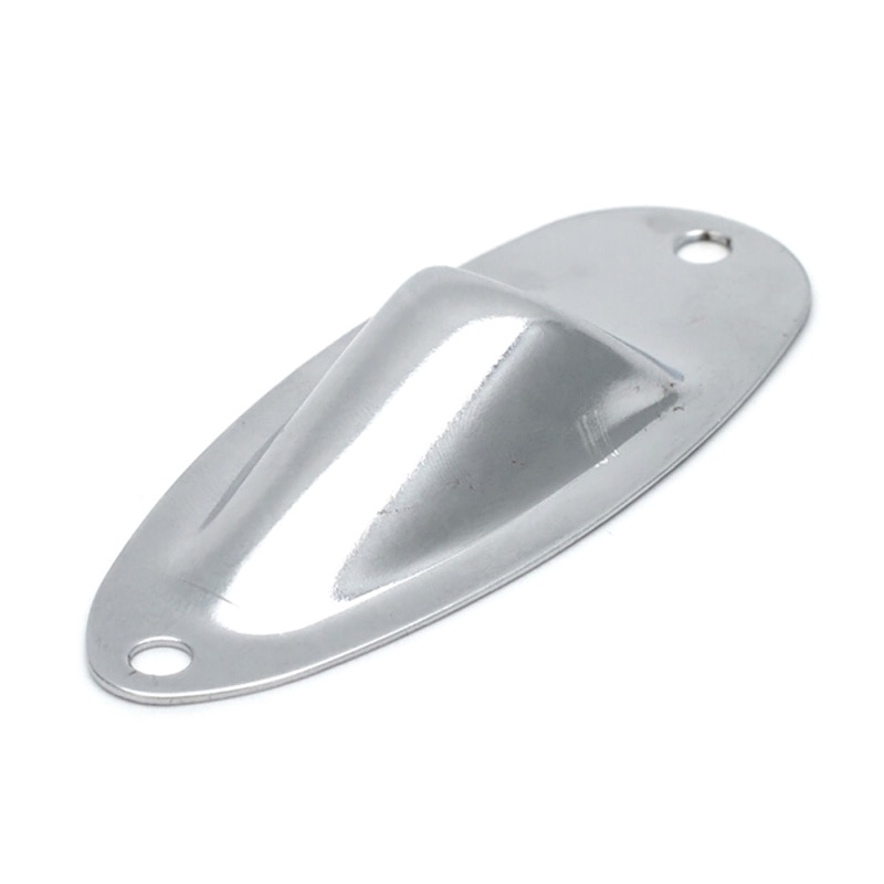 Black Boat Input Output Jack Plate Socket With Screws Guitar Parts Knobs Jacks Switches