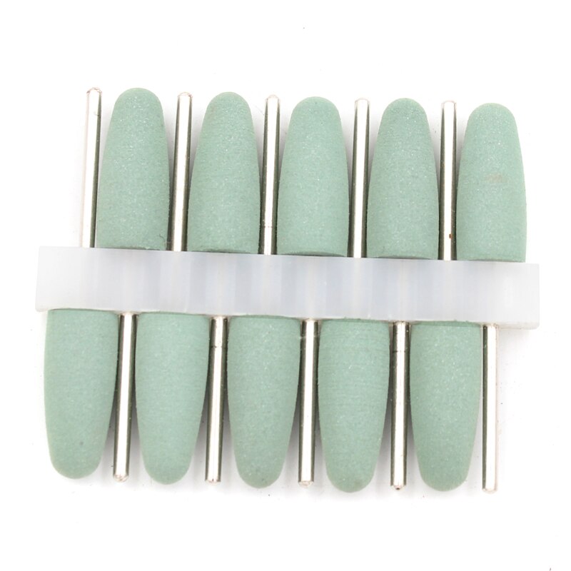 10pc pro søm borespids dyse cutter søm gummi silikone polermaskine slibehoved søm elektrisk manicure boremaskine tilbehør
