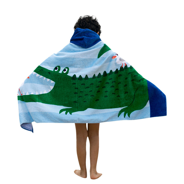 Toalla de baño con capucha para bebé, albornoz para niños, bata de baño de secado rápido, Toalla de microfibra absorbente para viajes, deportiva para playa: 2