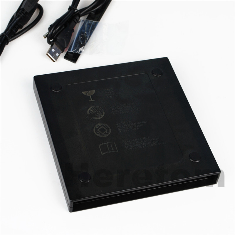 Heretom 12,7mm USB 2.0 Externe DVD/CD-ROM Fall IDE/PATA zu SATA Optical Disk Drive Externe DVD Gehäuse für Laptop PC