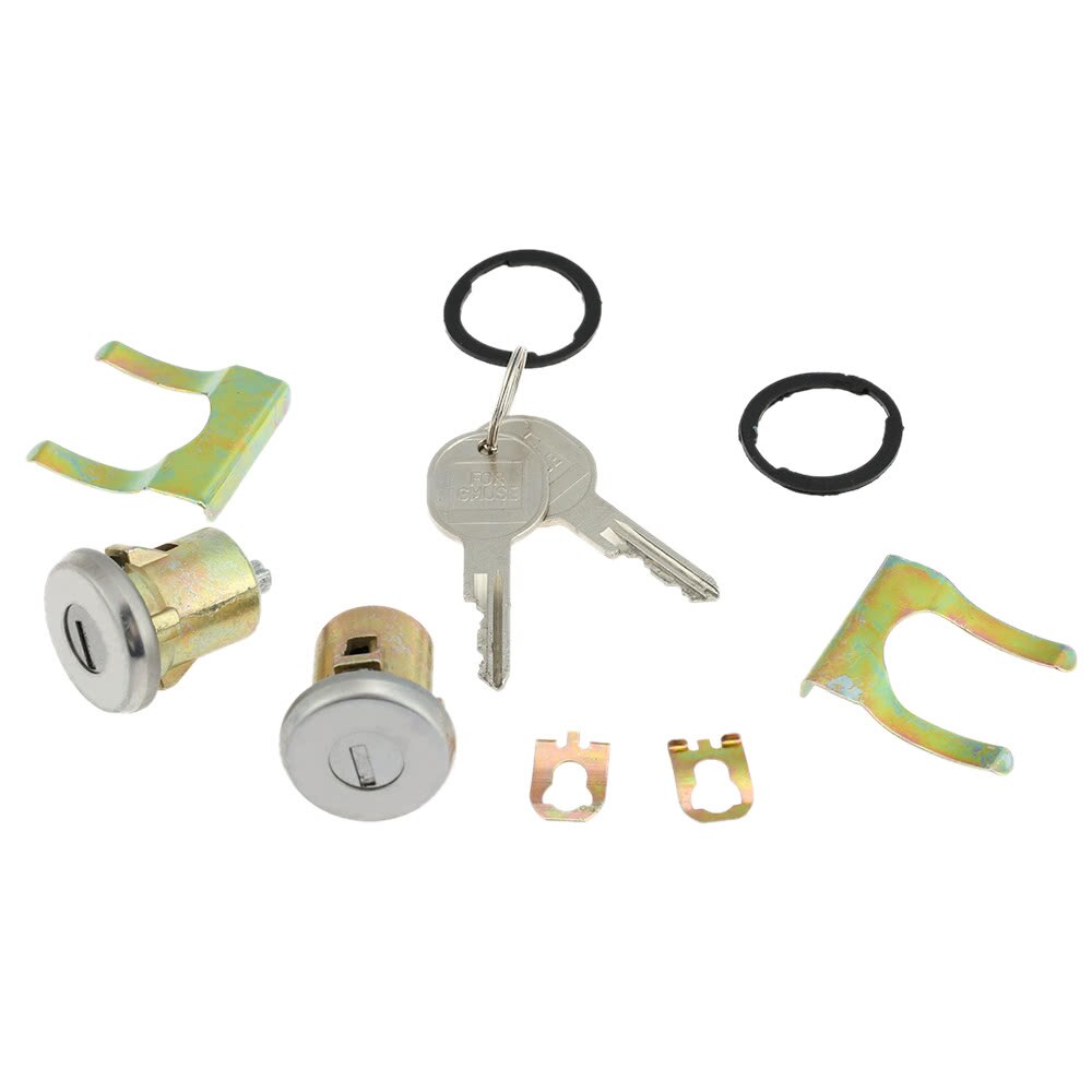 Paar Deurslot Cilinder Set Met 2 Sleutels Voor Full Size 1969-1991 1970 Key Afstandsbediening Garage deur Afstandsbedieningen