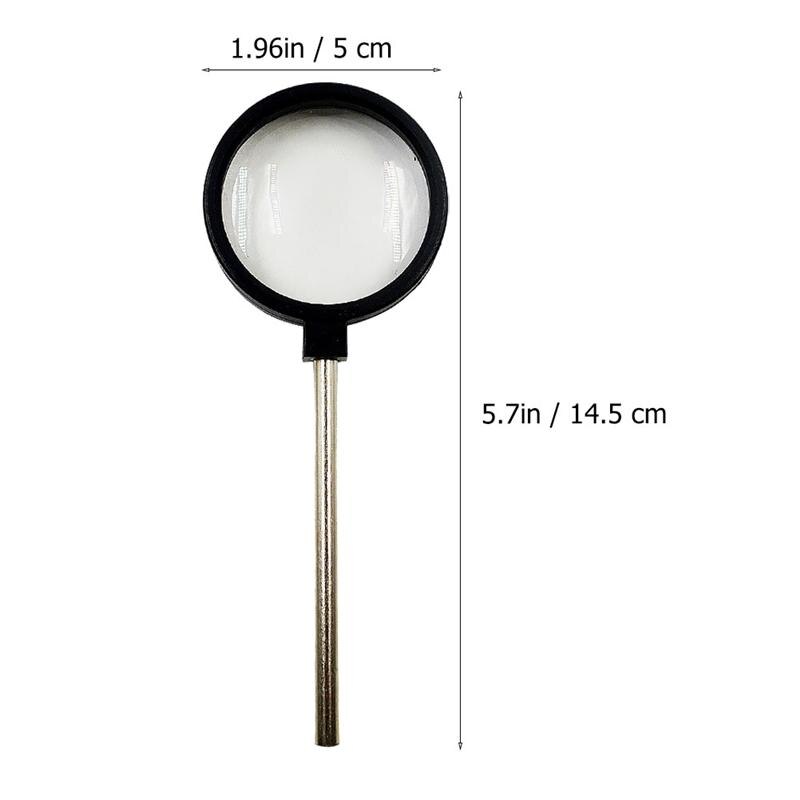 2Pcs Handheld Fysieke Optische Lens Concave Bolle Lens Voor Natuurkunde Onderwijs Natuurkunde Optische Student Experiment Apparatuur