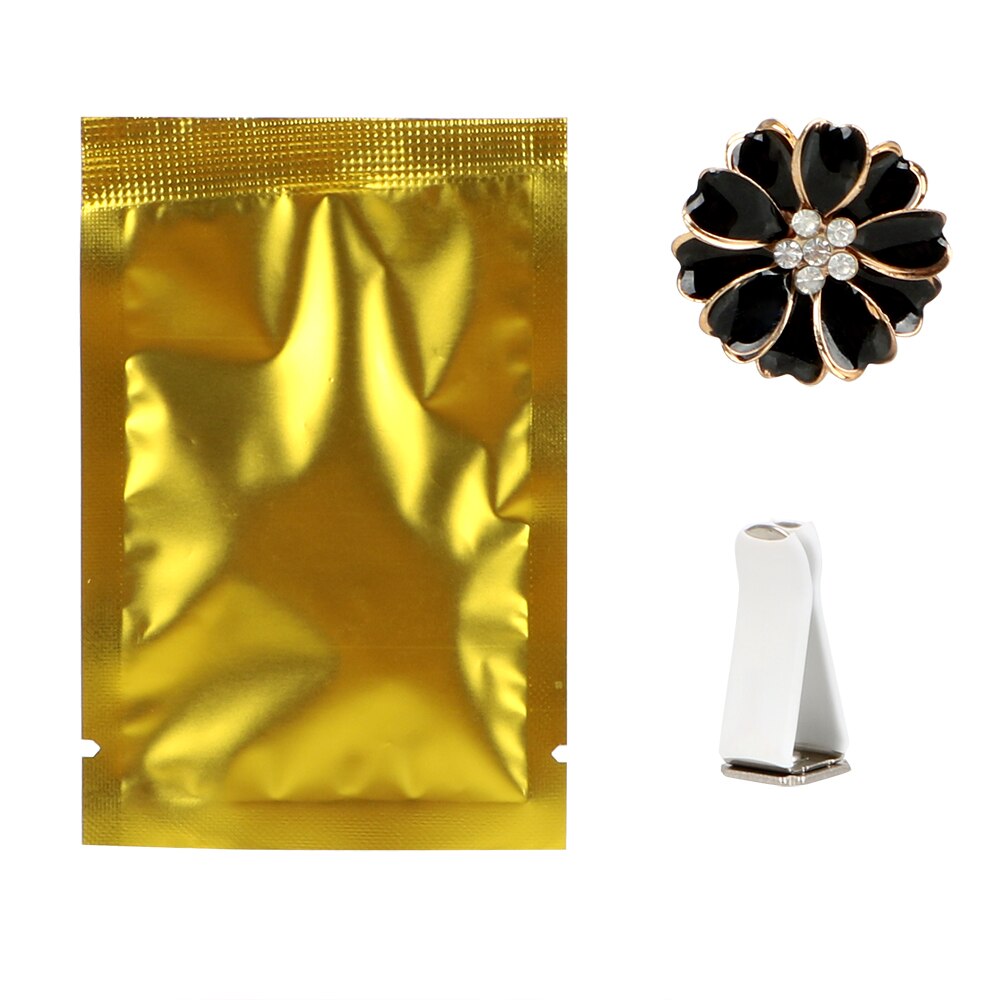 1 stk bil blomst luftfrisker fast duft auto dekorasjon interiør tilbehør auto uttak duftende parfyme klipp bil-styling: Svart