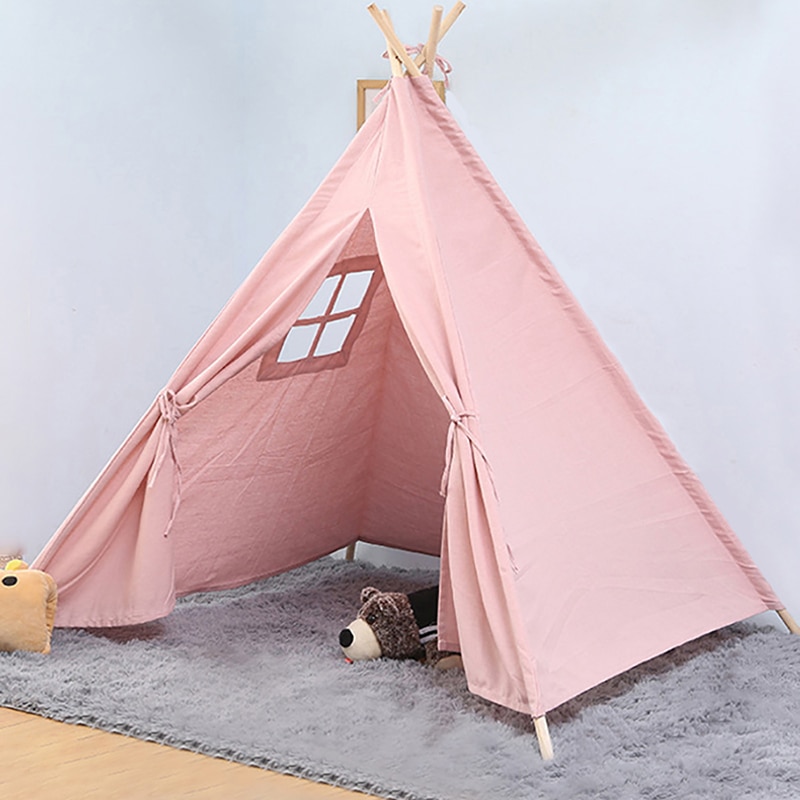 1.6M tenda per bambini Tipi per bambini pieghevole Teepee Playhouse tenda da gioco al coperto per giochi per bambini tende giocattolo