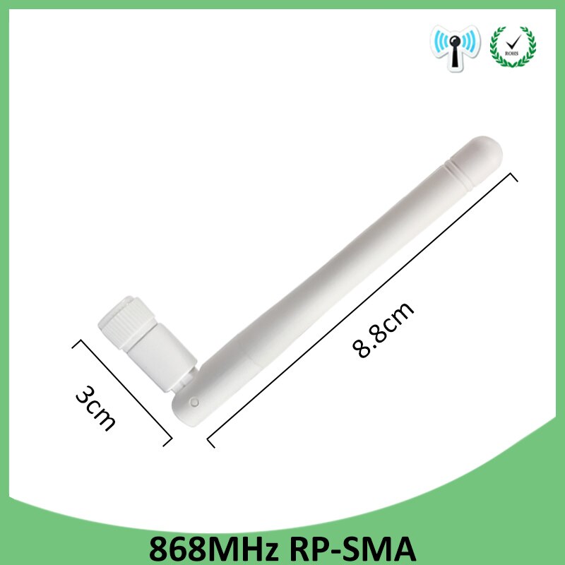 868MHz 915MHz Antenna 3dbi RP-SMA Connector GSM 915 MHz 868 MHz antena antenne waterproof +21cm SMA Male /u.FL Pigtail Cable