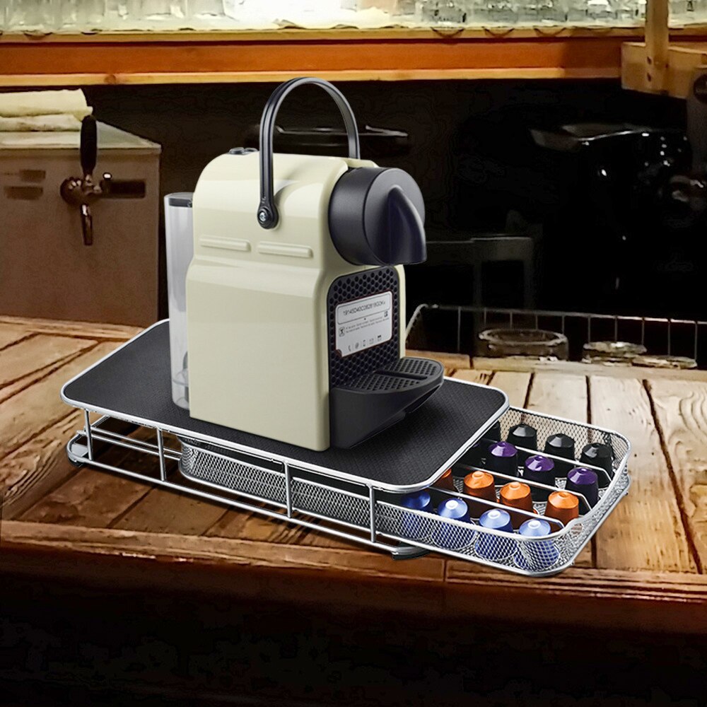 40 kopper nespresso kaffe bælg holder roterende rack kaffe kapsel stativ dolce gusto kapsler opbevaring hylde organisation holder