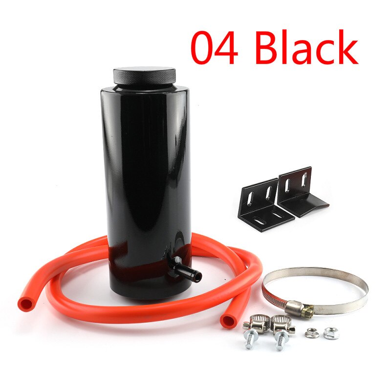 800ml Universal Radiator Coolant Aluminum Tank Overflow Reservoir Radiator Overflow Tan Intercooler Universal Car Assessoires: Black