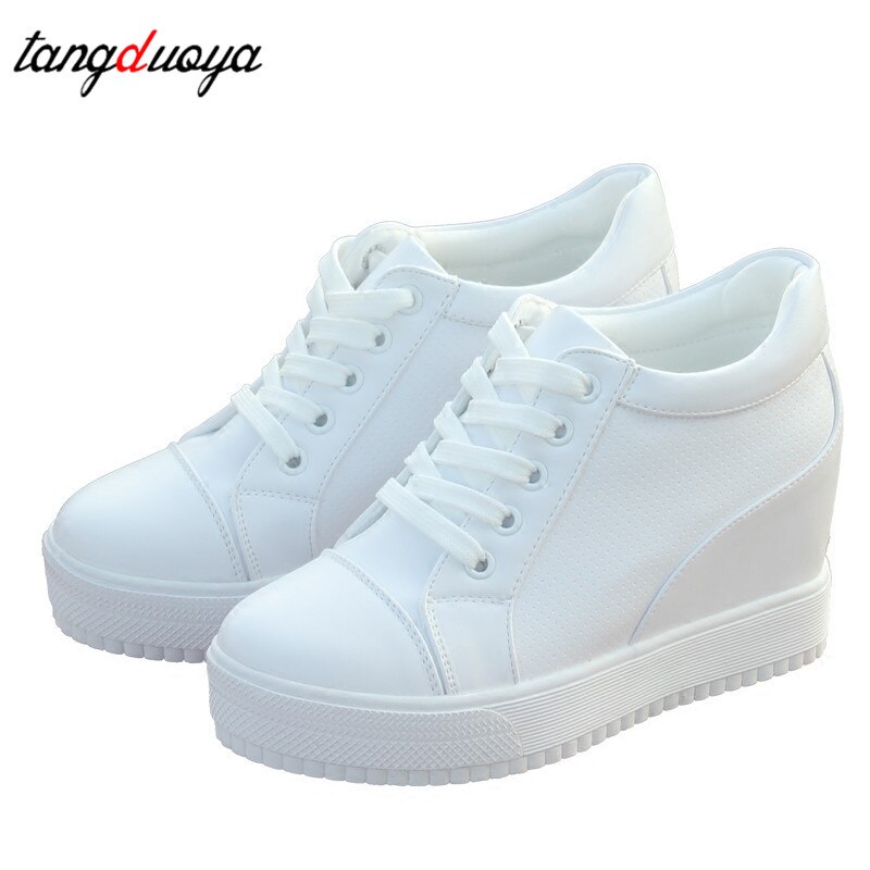 Platåsneakers damskor vita sneakers för kvinnor kilklackar sneakers fritidsskor kvinna höga platåskor dam sneaker