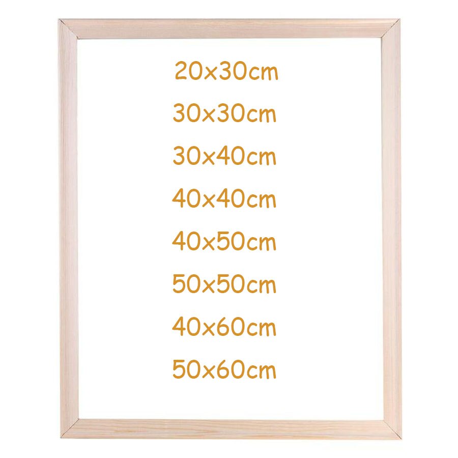 Wood Frame For Oil Painting Picture DIY Canvas Frames Wall Wood Photo Frame Set Poster Frame marcos de fotos pared Factory Price