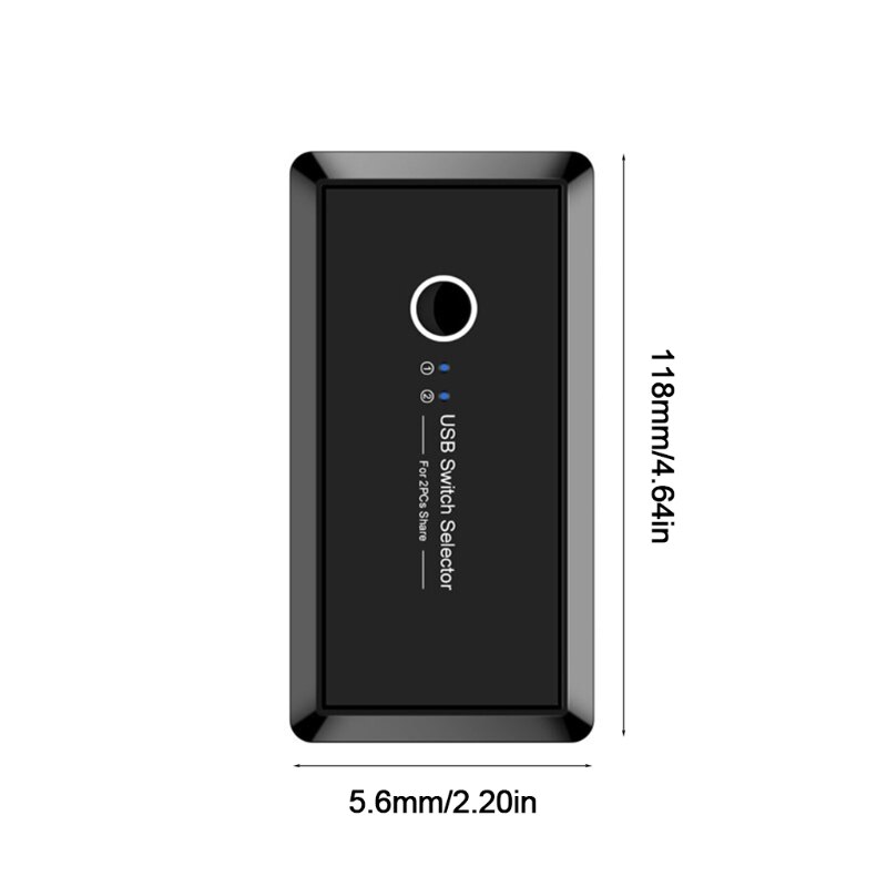 066A 4 Ports USb2.0 Switcher KVM Docking Station Printer Sharing Switch 2 in 4 Out Switch Selector KVM Converter Hub
