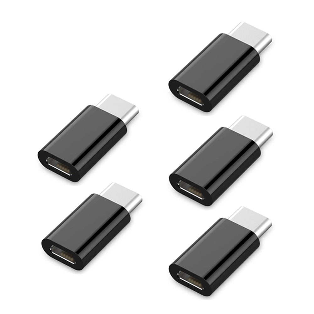 5 stk /10 stk universell usb-c type-c til mikro usb datalading tilpasse til android mobiltelefon lade dataoverføringe