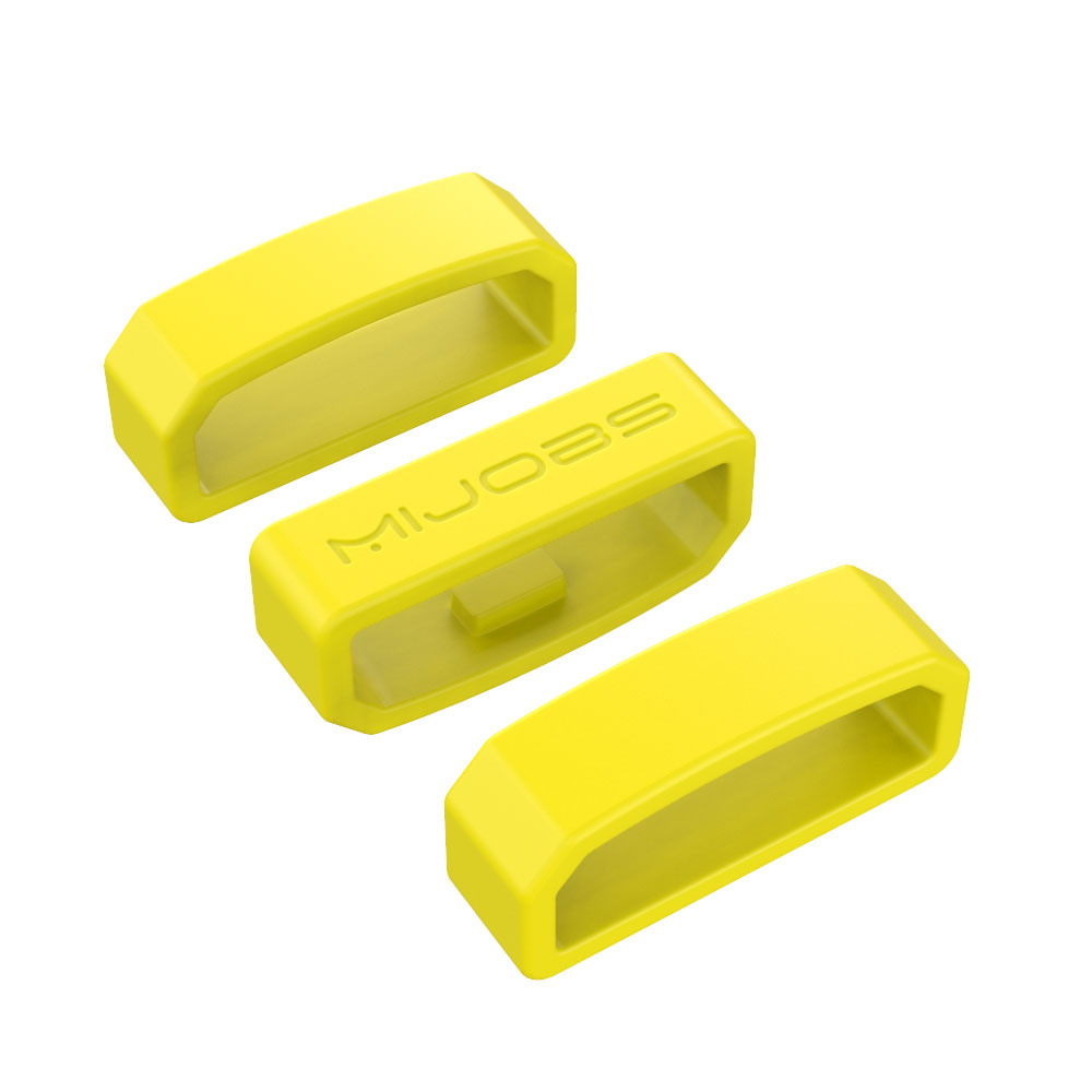 Für Huawei Band 3 4 Profi Gurt 3 Stück Gummiring Sicherungsring für Honor Band 4 5 Armbinde Band Wächter Sicherheitshalter Halter: L / dunkel olive