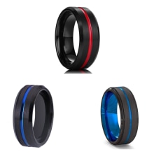 8mm klasyczne męskie pierścionki Charms biżuteria Unisex obrączki ślub zaręczyny rocznica świąteczne akcesoria do prezentów