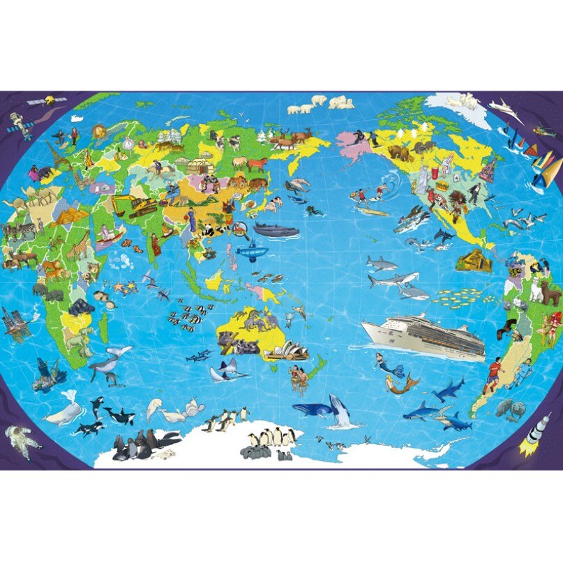 Migliaia di Pezzi Aereo Puzzle 1000 Pezzi Per Adulti Manuale Puzzle FAI DA TE Giocattoli di Decompressione Creativo Pittura Decorativa del Regalo Dei Bambini: PZ1005