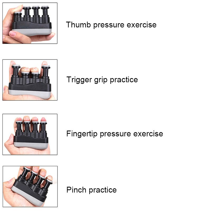 Guitar Hand Finger Exerciser Medium Tension Hand Grip Power Trainer for Guitar Bass Piano Finger Training