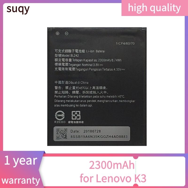 Suqy Rechargeable Battery for Lenovo K3 K30-W K30-E A3860 A3580 A6000 A6010 A3580 A3690 A3900 Mobile Phone Batteries Cellphones