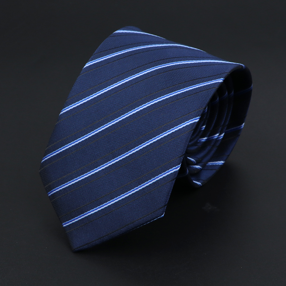 Corbata de punto a rayas para hombre, corbatas suaves clásicas de , tejido Jacquard de poliéster, accesorios de uso diario, Azul, Negro, Rojo, rosa,: 25