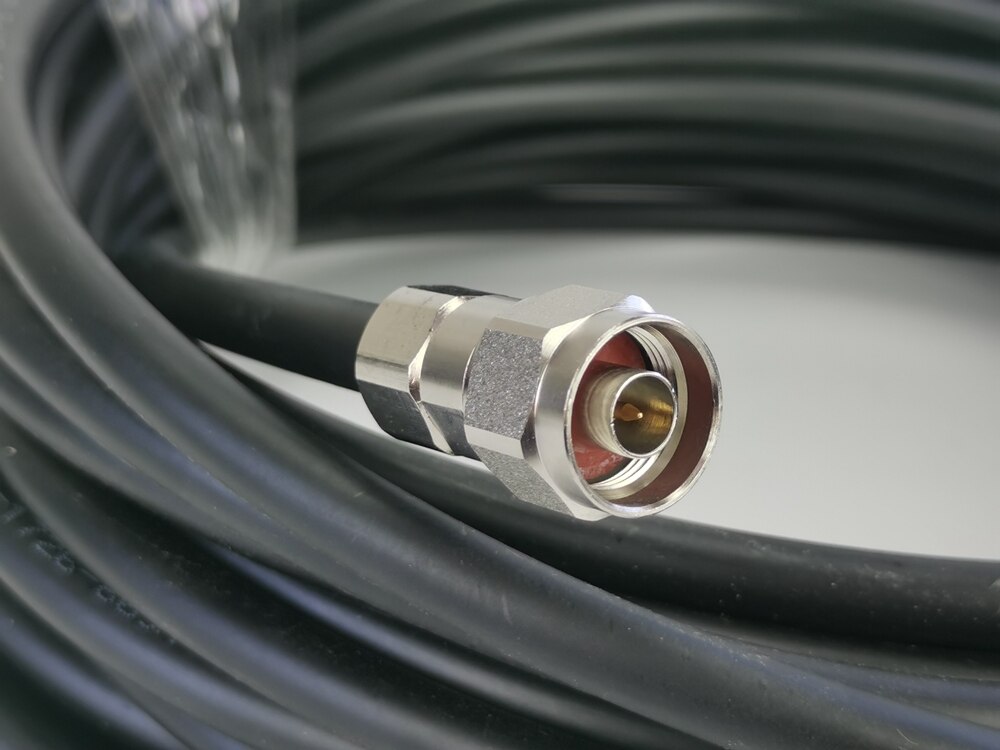 30 Meters Coaxial Cable N Male Connector Low Loss RG 8 Black 30M Cable for 2G 3G 4G Cell Phone Signal Booster Repeater Amplifier
