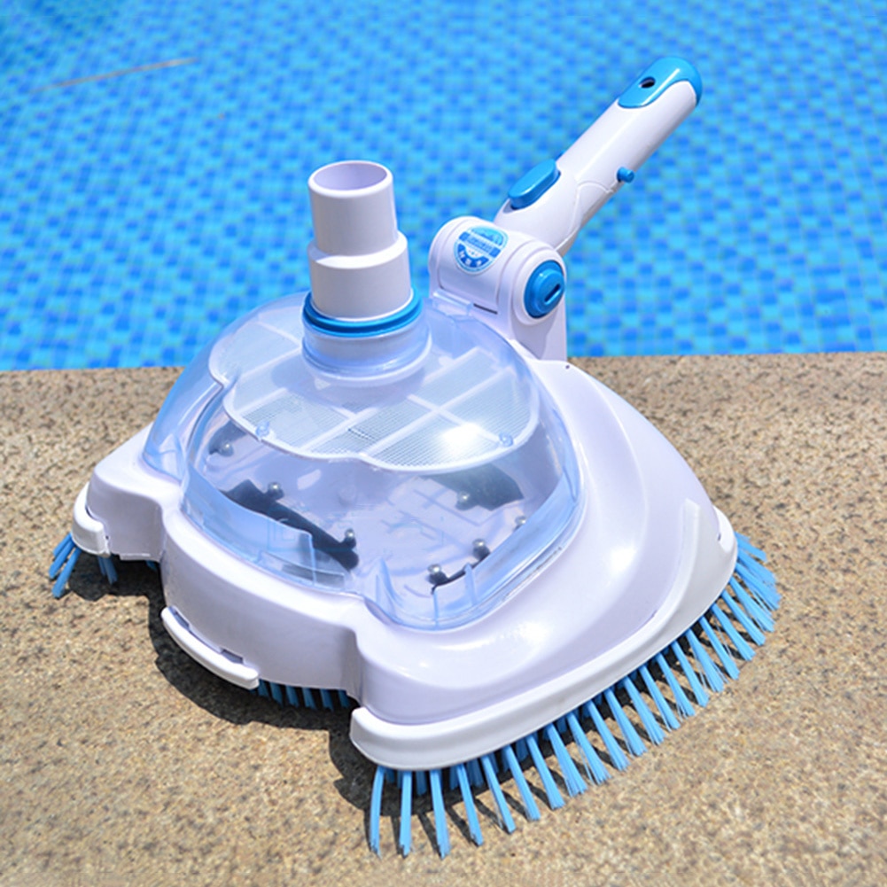 Vacuum Head Brush Cleaner Outdoor Swimming Pool Transparent Manual Floating Objects Suction Machine Cleaning Maintenance Tools