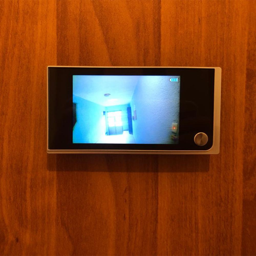 3.5 tommer lcd-farveskærm digital dørklokke 120 graders dørøjne dørklokke elektronisk kighulsdør kamera seer