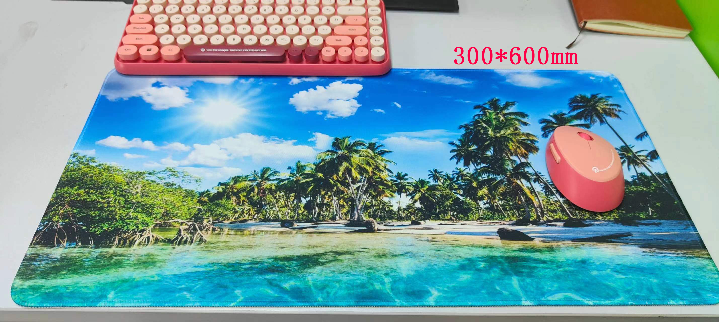 Natureza mousepad 400x900 grande mouse pad nuvem xxl azul tapetes de mesa jogos praia tapete escritório acessórios para computador