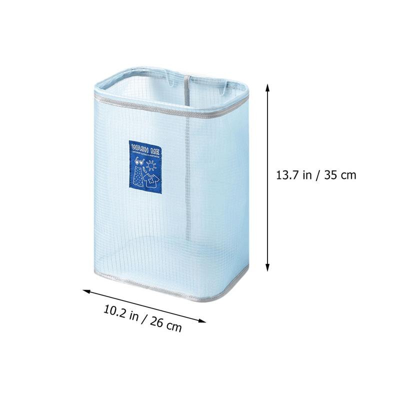 1pc Wall Mounted Clothes Storage Basket Foldable Cloth Laundry Container