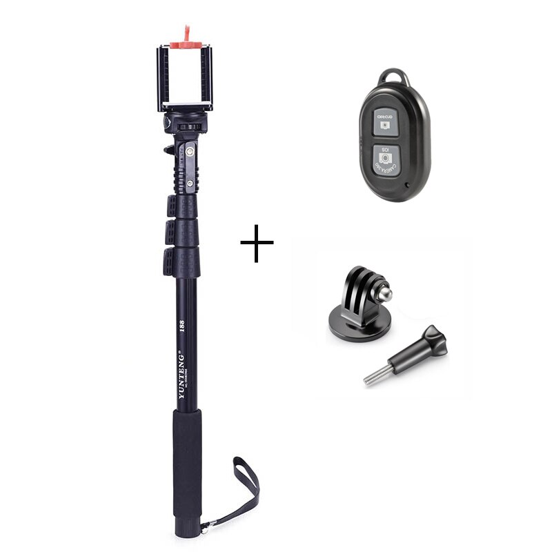 Yunteng – perche à Selfie extensible portable, appareil photo d&#39;extérieur, monopode, pour Iphone 7 8, Gopro 4/5/188, 6/7: Package C