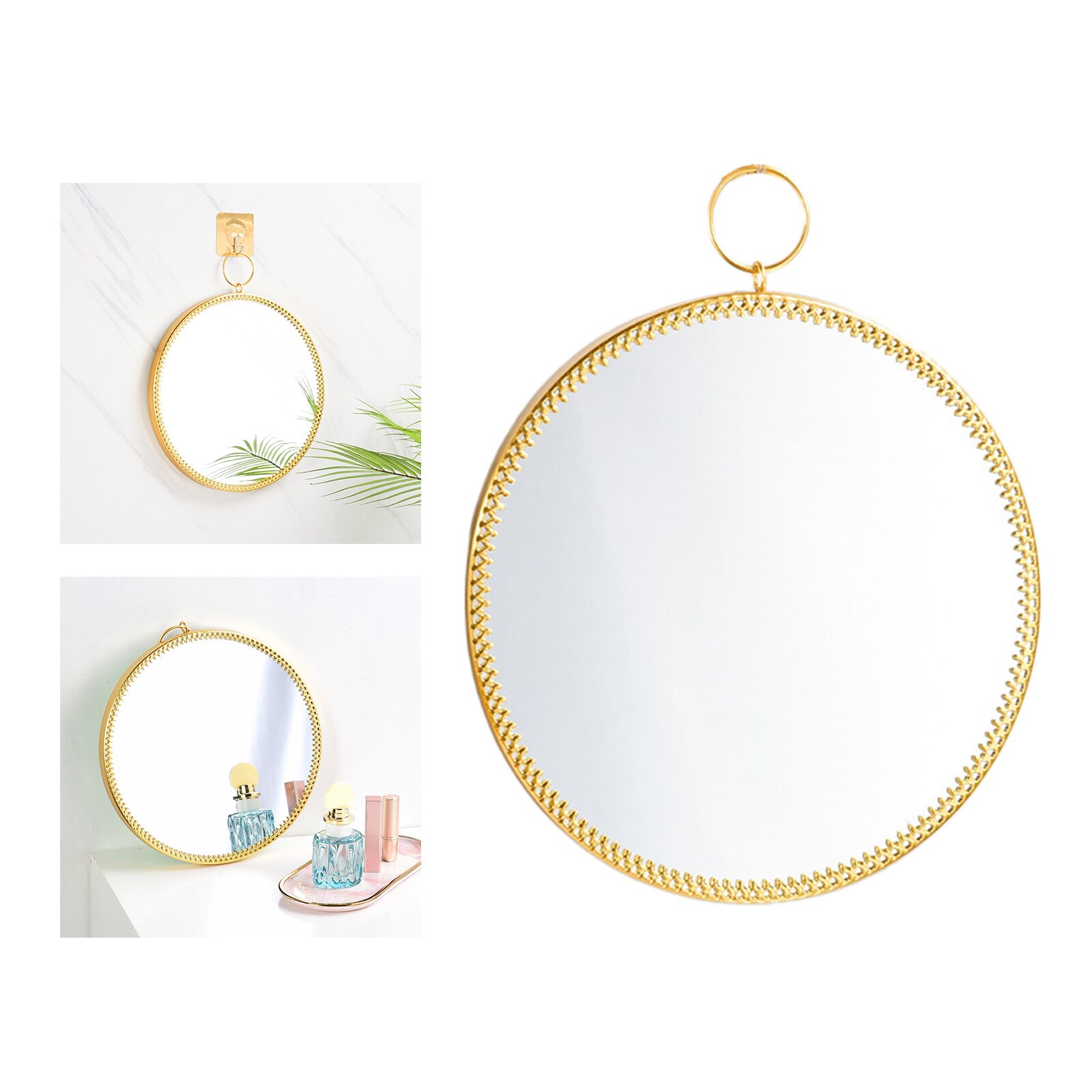Wall Mirror Round Wall Mirror Makeup Dressing Mirror Round Mirror,: M