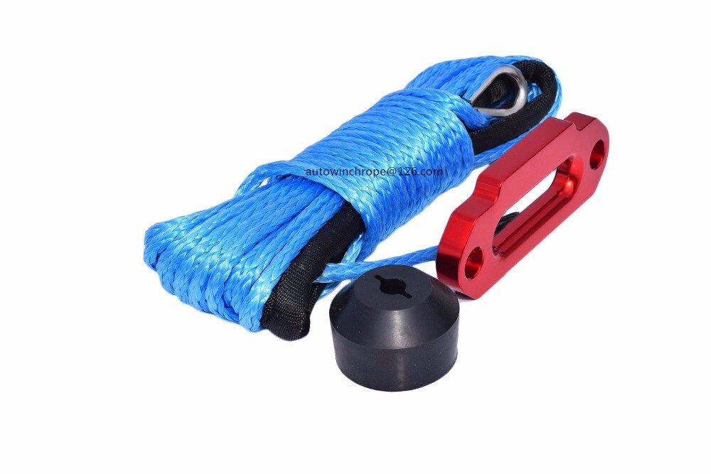 Winch Rope Blue 6mm*15m Blue Winch Rope add Hawse Fairlead add Win... – Grandado