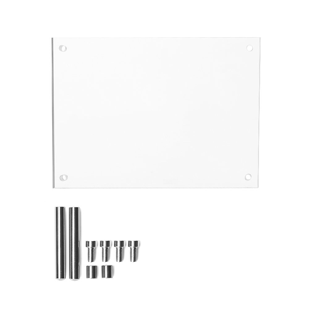 Acrylic Photo Frame with Metal Screws Prexiglass Picture Sign Display PF002