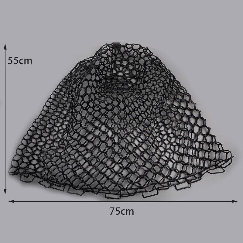 Fly Fishing Net Transparent Rubber Replacement Bag Does Not Hurt Fish And Net
