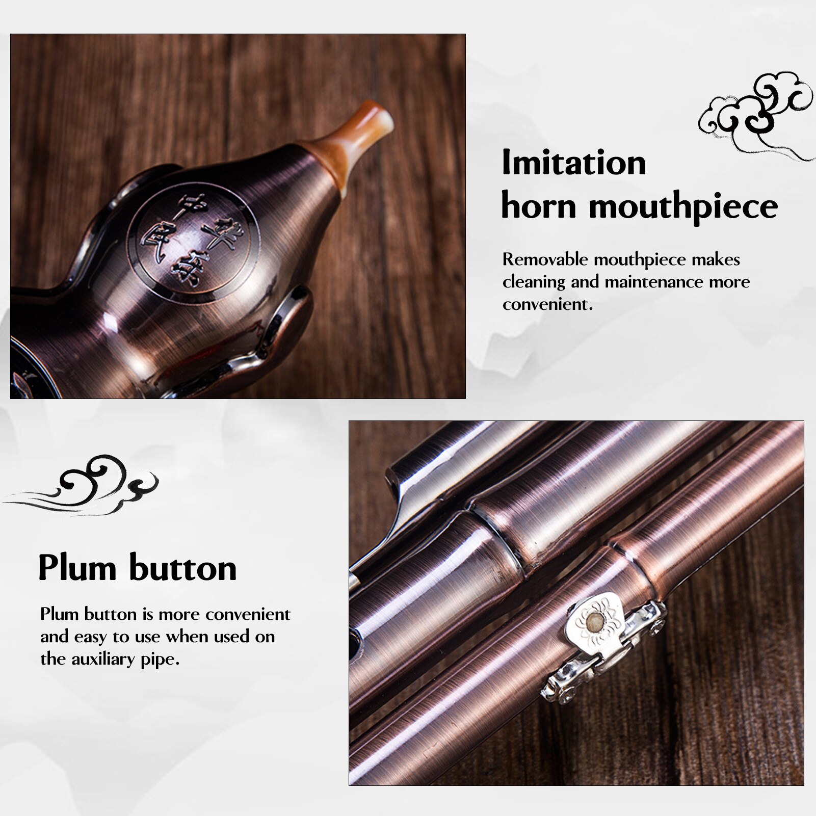 Tradycyjny chińnarty Hulusi metal Cucurbit flet etniczny instrument muzyczny z drobnym pudełkiem dla początkujących i profesjonalistów