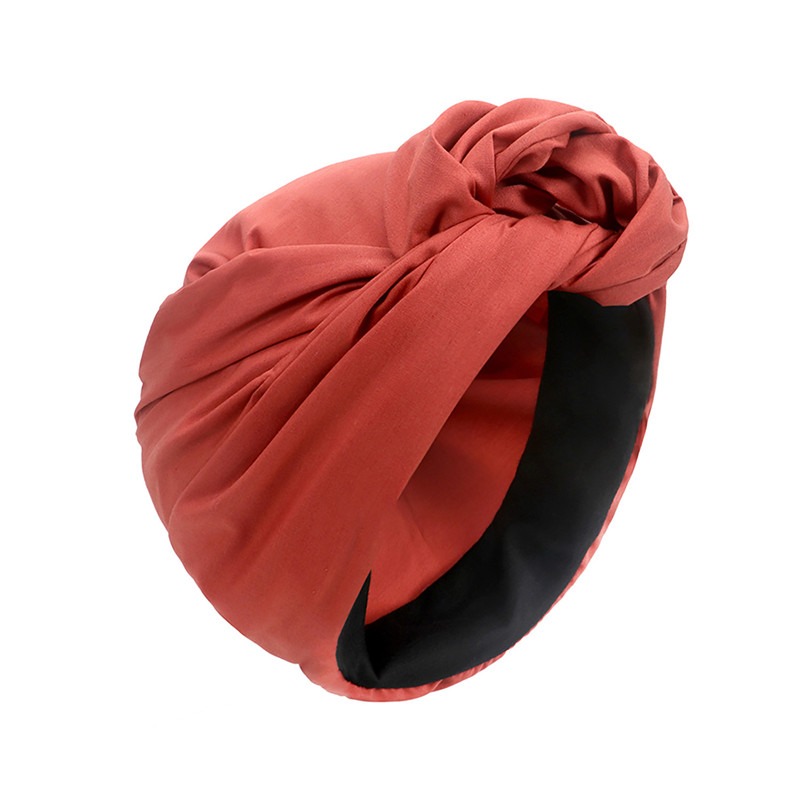 Gorro turbante Vintage para mujer, Bandana a la para mujer, gorro para cubrir el cabello para mujer, envolturas para la cabeza, pañuelo musulmán para la cabeza: Crema