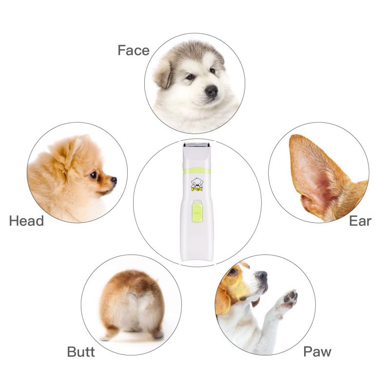 2 in 1 sällskapsdjur hund katt hårtrimmer tass nagelkvarn grooming klippare nagelklippare hårklippare