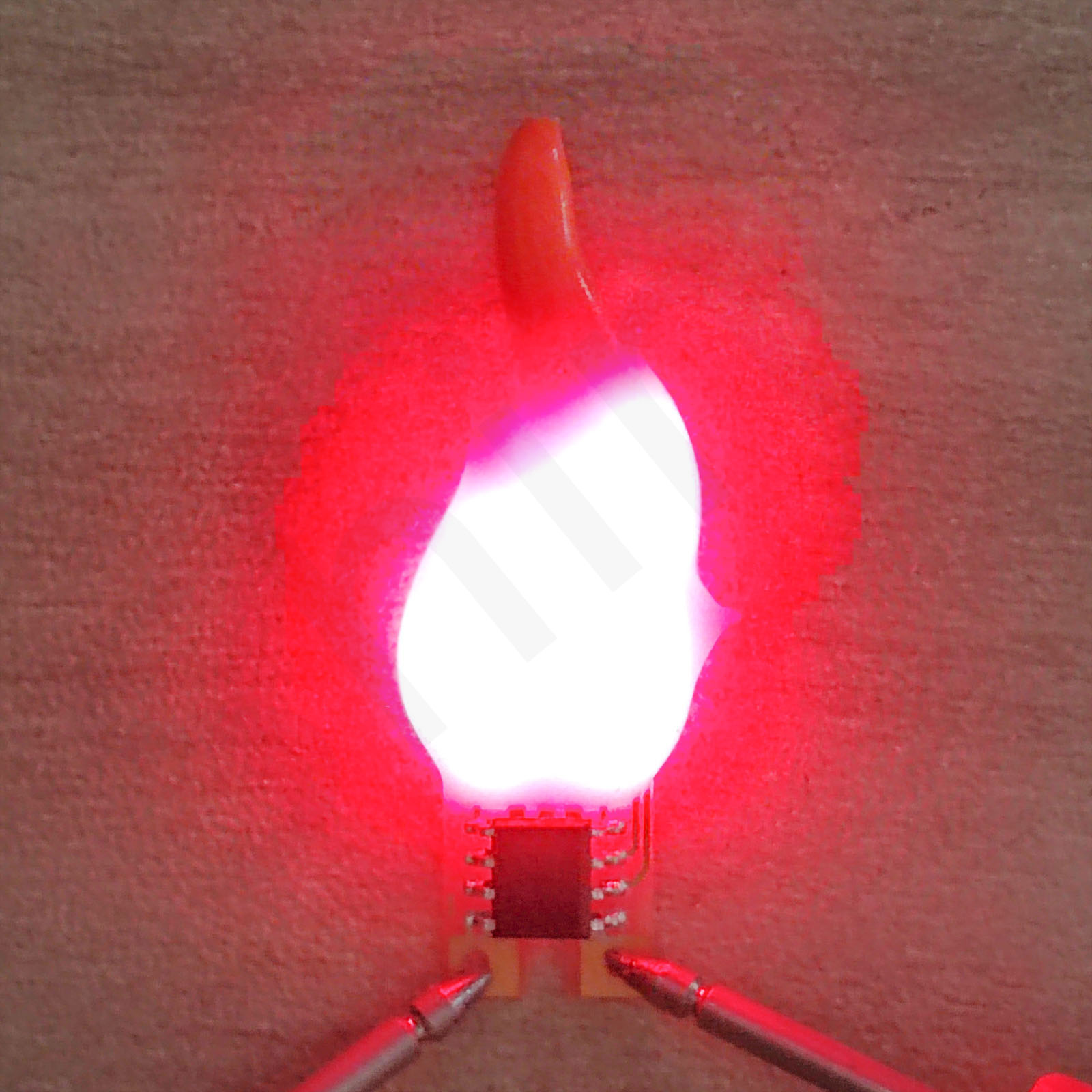 LED COB Flash Light Candles DC3V Edison Flame LED Filament 2200K Red Green Blue Pink Birthday Home Decorative Accessories DIY: Dark Grey / 50W