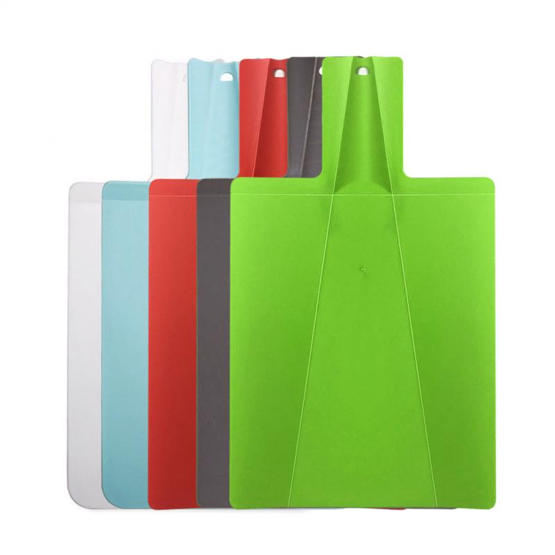 1pc vikbara skärblock matkvalitet plastgrönsakskärbräda multifunktionskökstillbehör 38.2*21.5 cm
