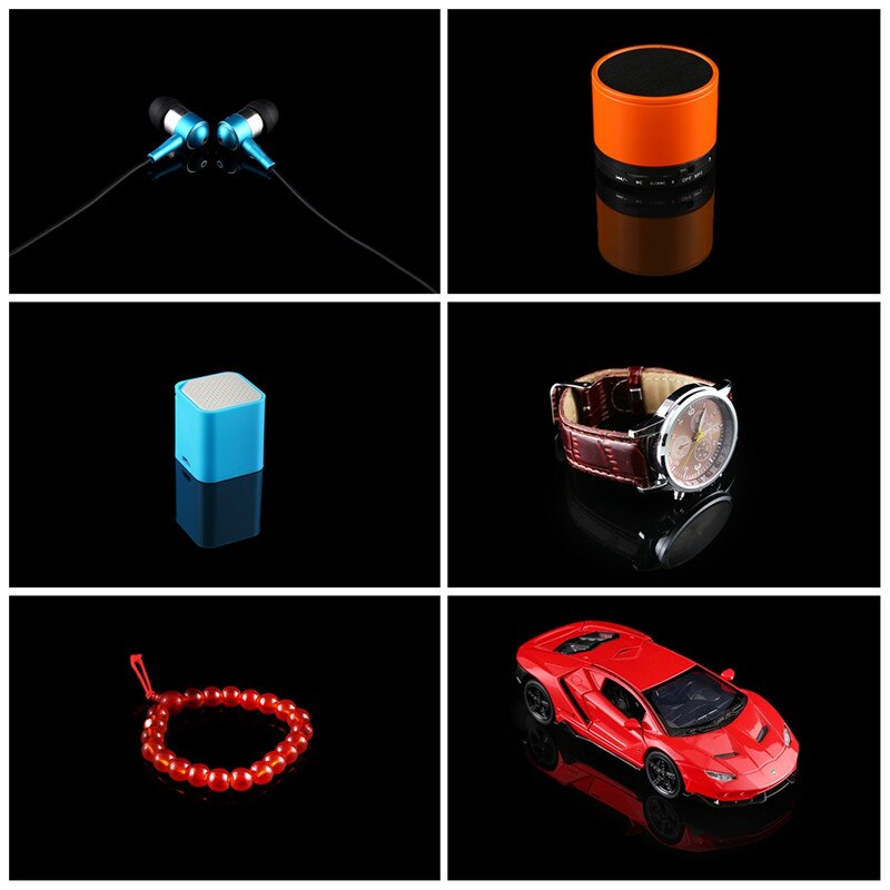 Photography Acrylic Reflective Display Table Background Board For Desktop photography Black White Double Sides 20cm/30cm/40cm