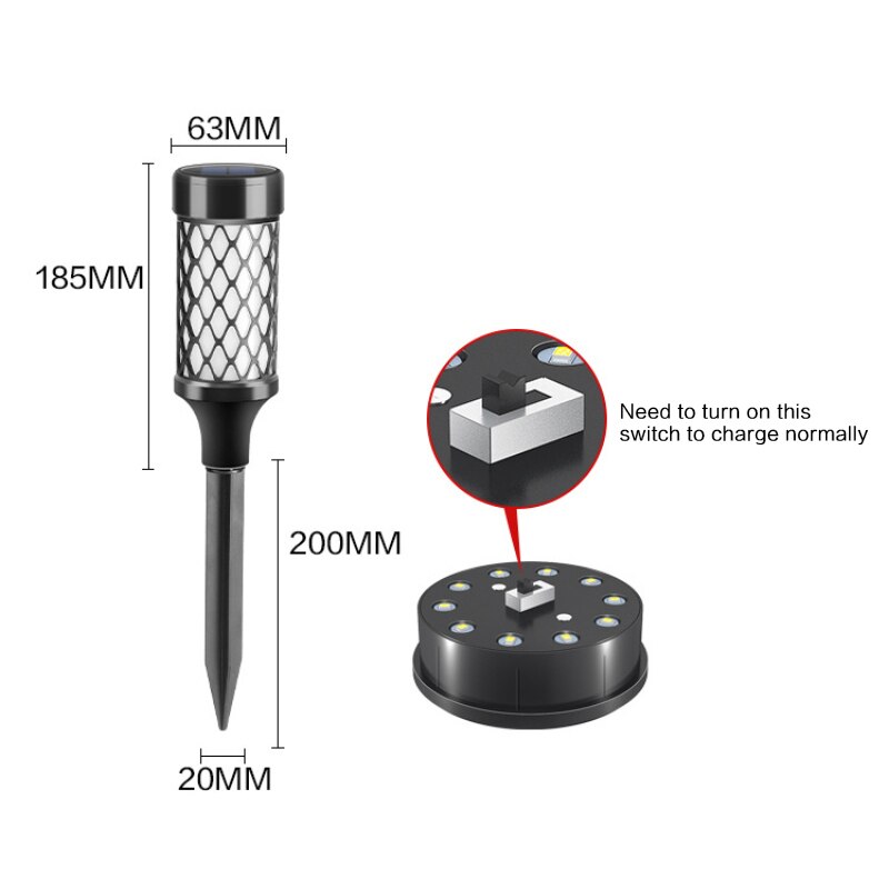 10LED In De Grond Solar Light Tuin Decoratie Zonne Grond Lamp Solar Gazon Licht Outdoor Tuin Licht Eenvoudige Installatie