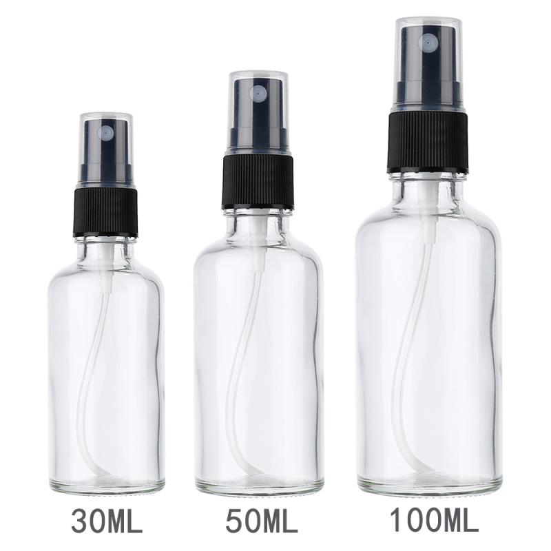 30/50/100 Ml Lege Bruin Glas Etherische Olie Mist Spray Container Flessen Esstenial Olie Vloeibare Lege Verstuiver make-Up