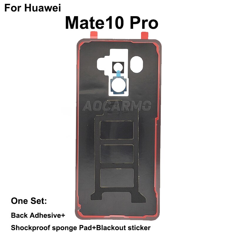 Aocarmo For Huawei Mate 10 / Mate 10 Pro Back Cover Adhesive Back Housing Battery Cover Glue Tape