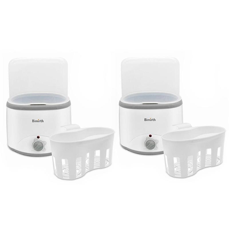 Baby Dubbele Flessenwarmer Multifunctionele Melk Voedsel Heater Stoomsterilisator Melk Warmer Babyvoeding Dubbele Fles Sterilisator Ba