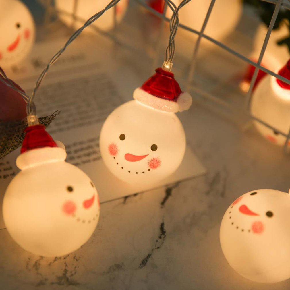 Christmas Snowman String Lights Decoration String Lights Christmas Home Garden Decoration String Lights