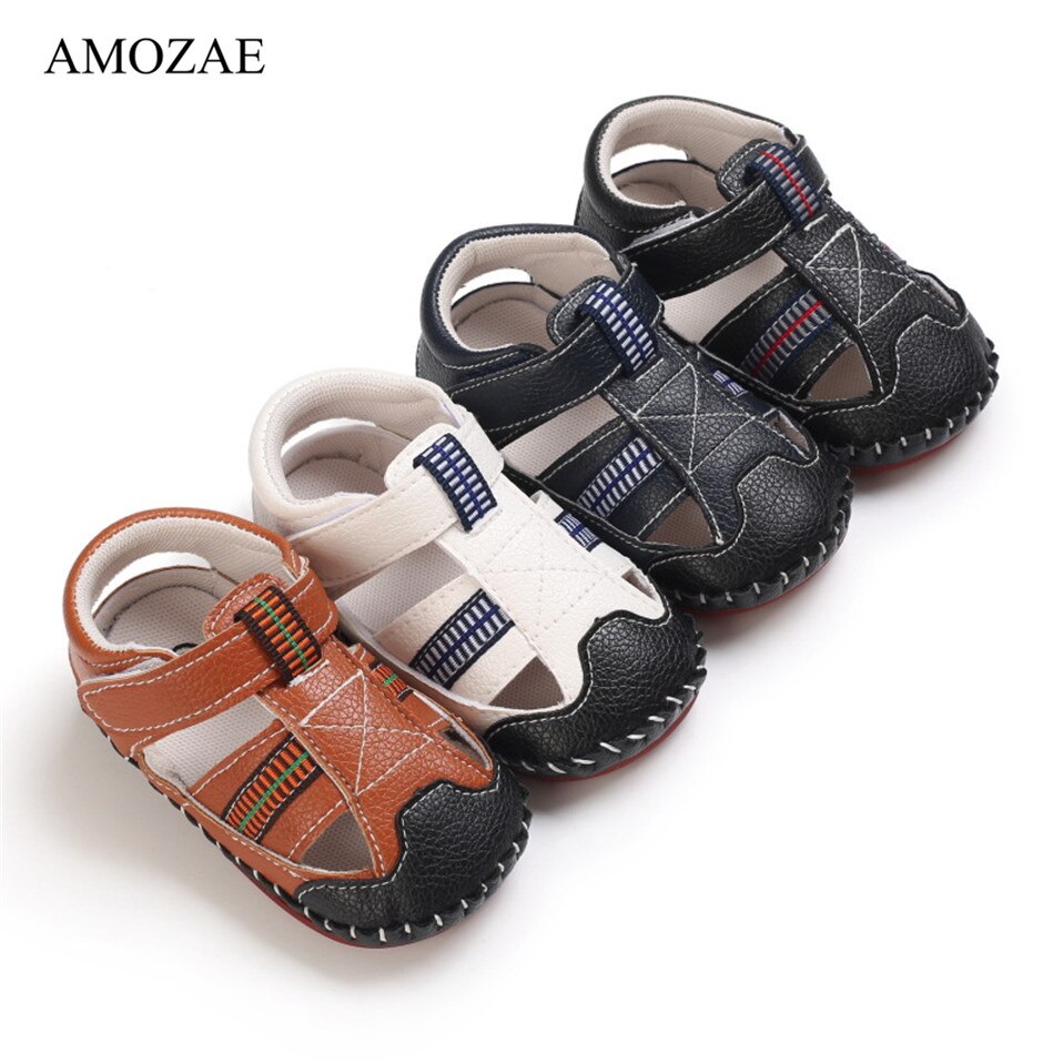 New PU Baby sandali antiscivolo bambino estate suola in gomma ragazzi moda Sneakers scarpe da neonato 0-18 mesi scarpe da bambino